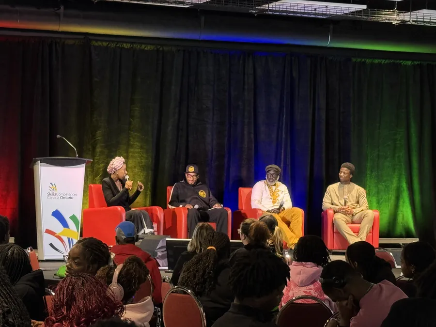 Skilled-trades panel at a Carpenters' Regional Council event